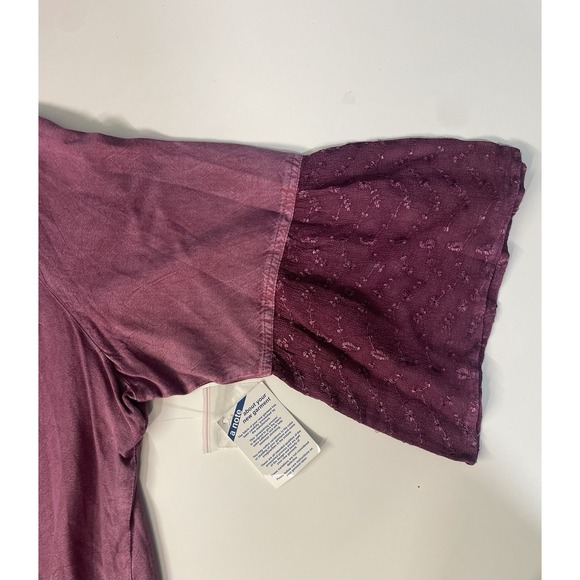 Whimsigoth Fairy Grunge Renaissance Castlecore Embroidered Top SZ 18W - Picture 7 of 8